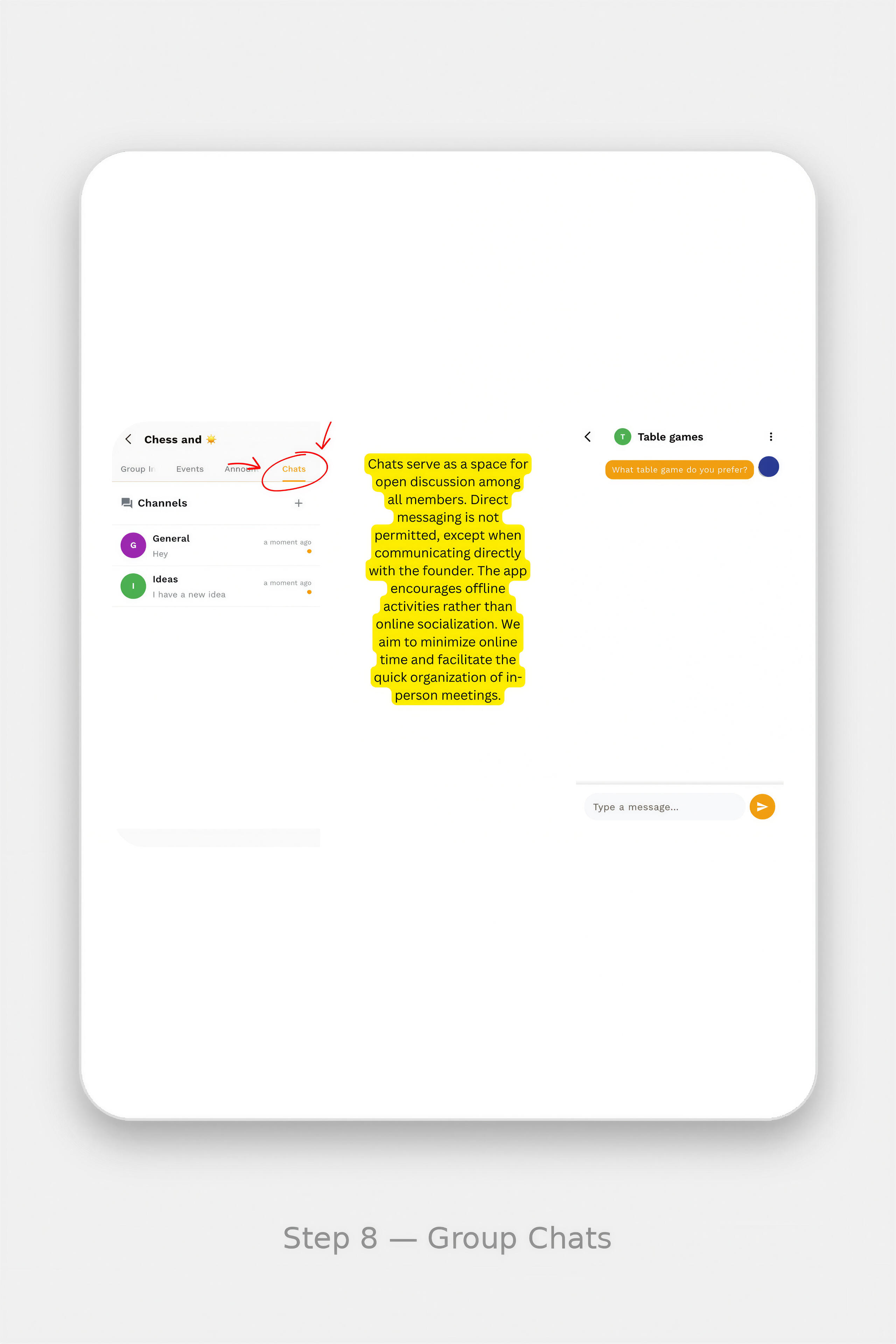 Hobby and interests groups logo for Interesso - unity, happiness and collaboration